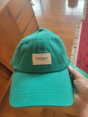 Peppermint Cycling Co. Teal Green Baseball Cap